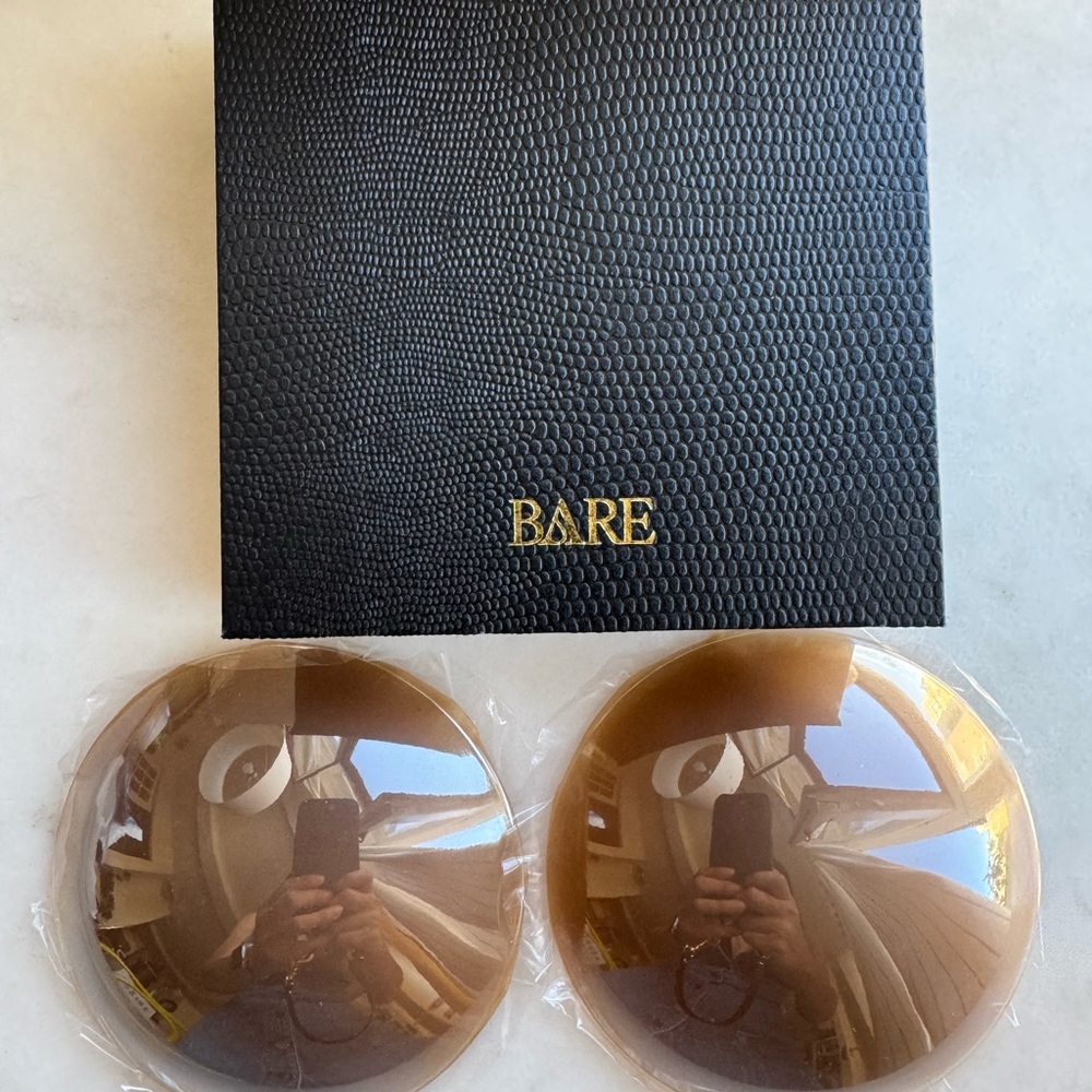 BARE Nipple Covers with Black Textured Case